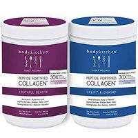 Body Kitchen - Youthful Beauty Powder + Uplift Powder - Grass-Fed Collagen + Resveratrol and Hyaluronic Acid - Anti-Aging and Antioxidant Support, 10oz…