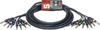 Stagg 10ft. Multicore Cable - 8 x Phone Plug / 8 x Phone Plug
