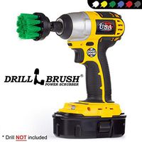Kitchen Accessories - Microwave - Cleaning Supplies - Drill Brush - Grout Cleaner - Cordless - Scrub Brush - for Stove, Oven Rack, Sink, Tile and Grout, Flooring - Dish Brush - Shower Door Tracks