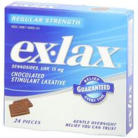 Ex-Lax Pieces Regular Strength 24 Each (Pack of 2)