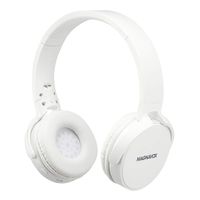 Magnavox MHP5026M-WHITE Foldable Stereo Headphone with Microphone44; White