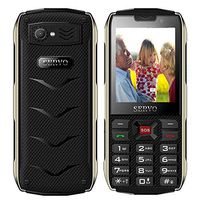 Peedeu Button Mobile Phone for Elderly,Unlocked Easy Mobile Phone for Senior,SOS Mobile Phone(2.8inch,4 SIM,GPRS,3000mAh Battery,Camera,Bluetooth,Torch)