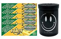 Herb Airtight Container Fresh Kettle with Juicy Jay's Banana 1.25 Flavored Hemp Rolling Papers 5 Count DC Crafts Nation- Happy Face