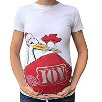 Print T-Shirt Blouse,Maternity Cute Funny Pattern Print Short Sleeve Casual T-Shirt Pregnant Tops,Novelty Clothing,Red