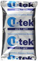 ThermoSafe U-tek 432 Phase Change Material Gel, -23°C Temperature, 6" L x 4" W x 0.75" H (Case of 36)
