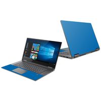 Mightyskins Skin Compatible with Lenovo Yoga 730 15" (2018) - Solid Blue | Protective, Durable, and Unique Vinyl Decal Wrap Cover | Easy to Apply, Remove, and Change Styles | Made in The USA