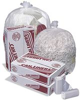 Pitt Plastics High-Density Mini-Roll Can Liners, 12-16 gal, 6 mic, 24 x 33, Natural Color - Includes 1000 bags.