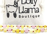 Raw Amber Necklace (Unisex) Alternative Pain Relief - Certified Genuine Baltic Amber Necklace - Honey Rose