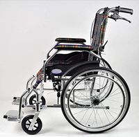 PLLP Medical Rehab Chair, Wheelchair,Chair Lightweight Folding Portable Wheelchair, Aluminum Alloy Folding Elderly Disabled Wheelchair Travel Wheelchair