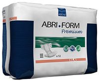 Abena Abri-Form Premium Incontinence Briefs, Extra Large, XL4, 48 Count (4 Packs of 12)