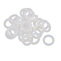 uxcell 30pcs 16mm x 24mm x 3mm Silicone O Ring Seal Gaskets White for Pipe Tube Hose