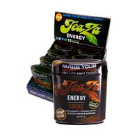 TeaZa Energy Smokeless Tobacco Alternative (8 pk. - Flip Tops) Quit Chewing and Dipping Tobacco Snuff - Nicotine Free Herbal Energy Pouch - Flavored Tobacco Free Chew - Coffee