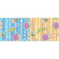 INTERESTPRINT Bee Insects and Snails 58 x 23 Inch Wrapping Paper for Wedding, Birthday, Shower 3 Rolls