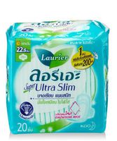 Laurier Sanitary Napkins Super Ultra Slim 1 Mm. 20 Piece X 3 Packets