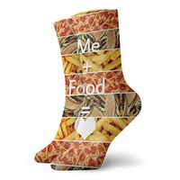 YIEOFH Fast Food Burger Pizza Fries Novelty Boys Girls Fashion Cute Funny Casual Art Crew Socks