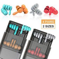 Concert Earplugs YAMUN Noise Cancelling Ear Plugs, Silicone Earplugs Sound Blocking for Hearing Protection - Noise Reduction Soft Earplugs for Sleeping, Concerts, Fitness Classes, Musicians - 4Pairs