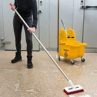 Carlisle 41199C05 Commercial Stainless Steel Handle with Grip, 60" L / 1" D, Red