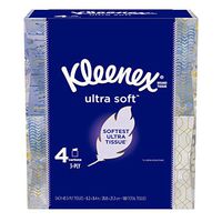 Kleenex Ultra Soft Facial Tissues, 45 Count,Pack of 4