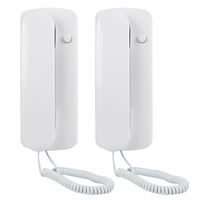 Two Way Intercom Doorphone, Wall Telephone Style One-to-one Audio Non-Visual Wired Intercom for Double Rooms,Easy DIY Installation Villa Home Office