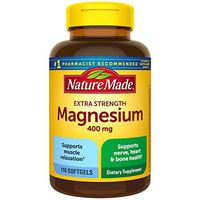 Nature Made Extra Strength Magnesium Oxide 400 mg Softgels, 110 Count for Nutrition Support (Packaging May Vary)