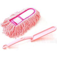 Microfiber Hand Duster, Microfiber Dusting Brush with Hand Washable Detachable Duster Head & Plastic Handle