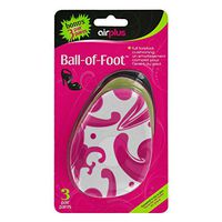 Airplus Fashion Print Ball of Foot Shoe Cushion Liner for Comfort and Pain Relief, Womens, 3-Pair