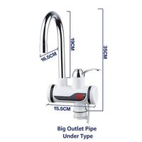 Electric Tankless Water Heater Instant Hot Water Faucet Heater Cold Heating Faucet Electric Instantaneous Water Heater,Bigundertype