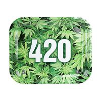 Metal Rolling Tray by V Syndicate (420 Green, Large)