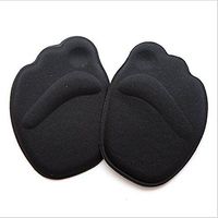Forefoot Shoe Insole Metatarsal Pads Ball of Foot Cushions for Women High Heels to Pain Relief (Black)