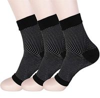 HMILYDYK Plantar Fasciitis Socks Compression Foot Socks for Ankle & Heel Arch Support Sleeves, Pain Relief, Improved Circulation, Recovery, Ideal for Women Men(3 Pairs)