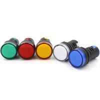 Baomain AD16-22D/S31 AC 110V 20mA Energy Saving LED Indicator Light Green Yellow Red Blue White 5Pcs