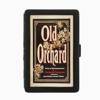 Perfection In Style Black Color Metal Cigarette Case D-124 Old Orchard New England Life