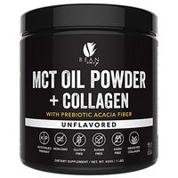 MCT Oil Powder + Collagen + Prebiotic Acacia Fiber - 100% Pure MCT's - Perfect for Keto - Energy Boost - Nutrient Absorption - Appetite Control - Healthy Gut Support - Unflavored