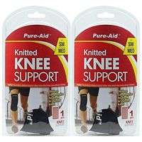 Pure-Aid Knitted Knee Support (SM-MED) (Pack of 2)
