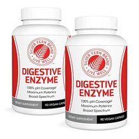 Silver Fern Brand Ultimate High Potency Digestive Enzyme Supplement - 2 Bottles - 100% Intestinal Coverage - Maximum Digestive Comfort - Improve Food Tolerability