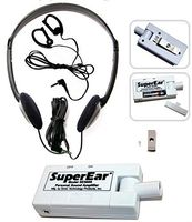 SuperEar Sonic Ear Personal Sound Amplifier Model SE5000 with Directional Swivel Microphone Increases Ambient Sound 50dB, PSAP facilitates CMS MDS/ADA/ACA 1557 Auxiliary Aid Compliance
