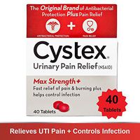 Cystex Urinary Pain Relief Tablets | Fast UTI Treatment | Controls Frequent Urination | Keeps Urinary Tract Infection from Worsening | 40 Tablets | Pack of 1