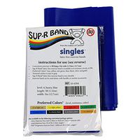CanDo 10-6304 Sup-R Latex Free Exercise Band, 5' Singles, Heavy, Blue