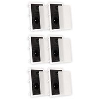 Theater Solutions TS80W In Wall 8" Speakers Surround Sound Home Theater 3 Pair Pack