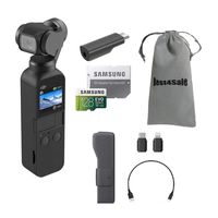 DJI Osmo Pocket Gimbal 3-Axis Stabilized Handheld Camera with 128GB MicroSDXC Card Supports 4K Video