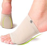 Remedy Health Foot Arch Support Sleeves | with Inner Gel Padding | One Size fits All [Nude Color]