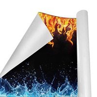 Gift Wrapping Paper Roll Fire and Water for Birthday,Holiday,Wedding,Baby Shower Gift Wrap - 3Rolls - 58inch x 23inch Per Roll