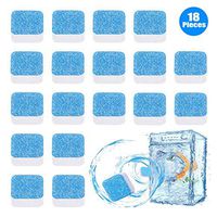 Solid Washing Machine Cleaner, Effervescent Tablet Washer Cleaner, High Efficiency Washer Decontamination Cleaning Detergent, Deep Cleaning Remover for Bath Room Kitchen