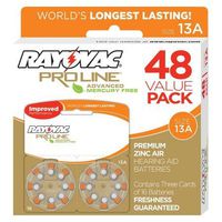 Harris Communications RV-PROBATT13 Rayovac Proline Advanced Mercury-Free Hearing Aid Batteries44; Box - 48