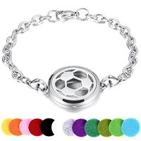 memorial jewelry Perfume Essential Oils Fragrance Diffuser Locket Bracelet with 12 Washable Pads