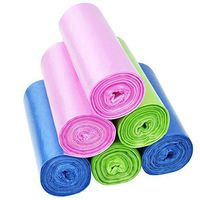 Homep Multi-Color Trash Bags, 8 Gallon (120 Counts/6 Rolls)