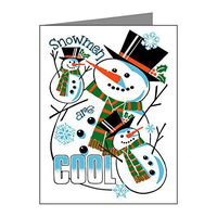 Note Cards (10 Pack) Christmas Frosty Snowmen Are Cool