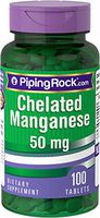 Chelated Manganese 50 mg 100 Tablets
