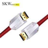 SKW HDMI 2.1 Cable,8K 48Gbps 120Hz High Speed HDMI to HDMI Braided Cord Cable for TV -2M/6ft