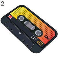 TbpersicwT Home bedroom carpet door mat, Retro Tape Pattern Hallway Door Mat Entrance Floor Rug Non-slip Bathroom Carpet-2